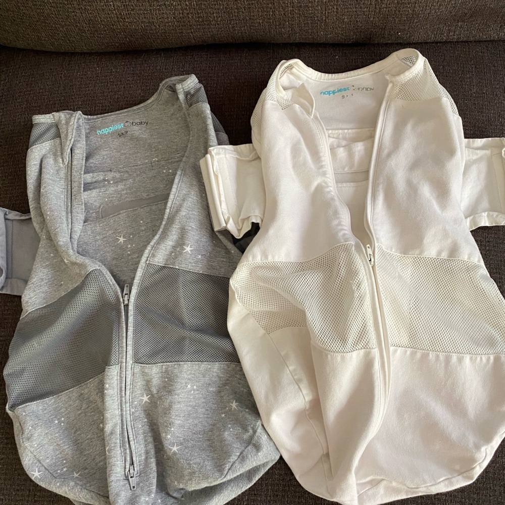 2 small happiest baby snoo swaddles